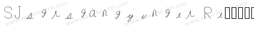 SJshishangyunhei Re字体转换